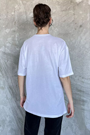 Bisiklet Yaka Ön Baskılı Kadın Tişört