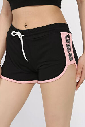 Kadın Baskılı Mini Şort