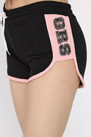 Kadın Baskılı Mini Şort