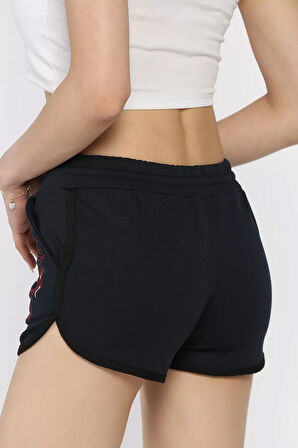 Baskılı Kadın Mini Şort