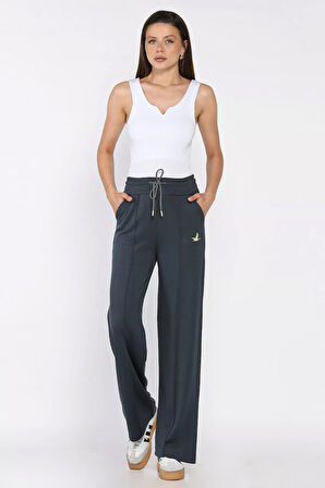 Kadın Baskılı Bol Paça Eşofman Altı