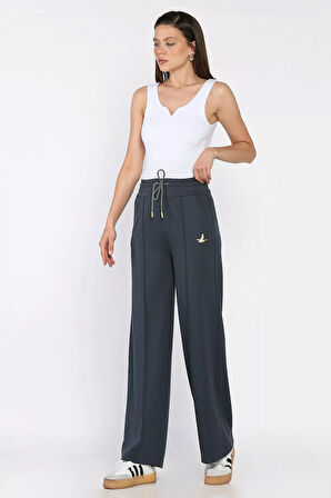 Kadın Baskılı Bol Paça Eşofman Altı