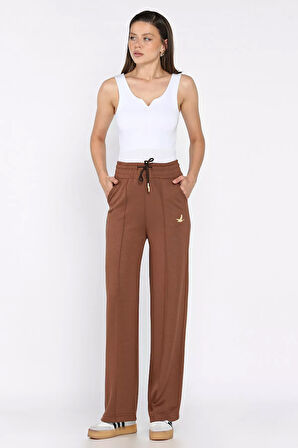 Kadın Baskılı Bol Paça Eşofman Altı