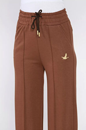 Kadın Baskılı Bol Paça Eşofman Altı