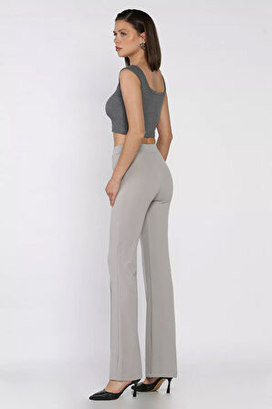 Kadın Çimalı Bol Paça Pantolon