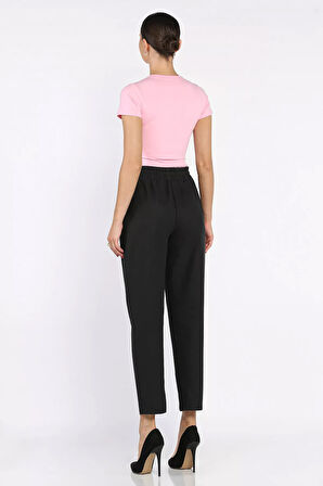 Kadın Bel Bağlamalı Ön Çimalı Havuç Pantolon