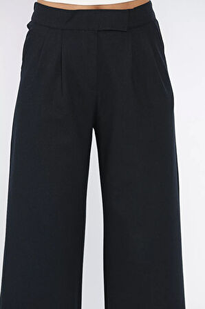 Kadın Bel Lastikli Cırtlı Palazzo Pantolon