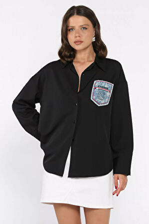 Cepli Kadın Salaş Gömlek