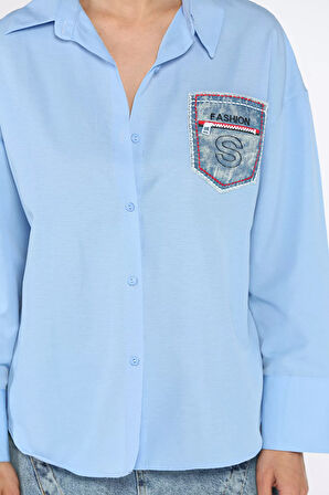 Cepli Kadın Salaş Gömlek