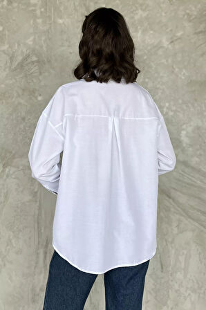 Cepli Kadın Salaş Gömlek