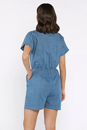 Bel Lastikli Cepli Jean Kot Tulum