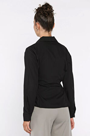 Bel Bağcıklı Kadın Gömlek