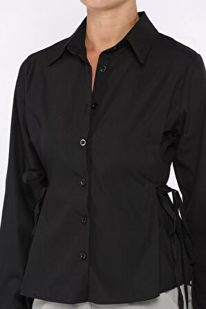 Bel Bağcıklı Kadın Gömlek