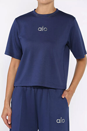 Kadın Çimalı Palazzo Pantolon Tişört İkili Takım