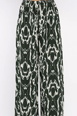 Bel Lastikli Viskon Yürüyüş Pantolonu