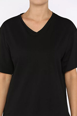V Yaka Basıc Tişört