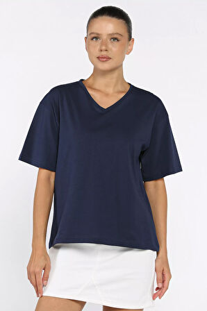 V Yaka Basıc Tişört