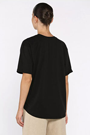 Baskılı Salaş Basic Tişört