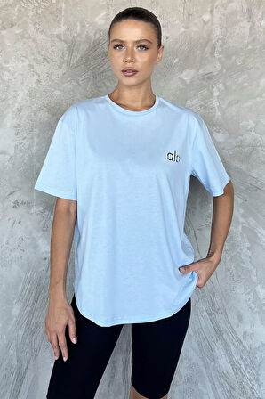 Baskılı Salaş Basic Tişört