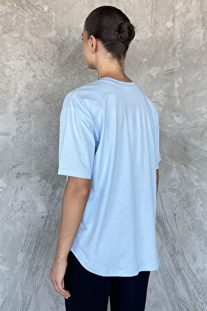 Baskılı Salaş Basic Tişört