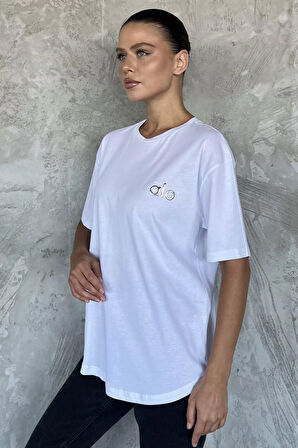 Baskılı Salaş Basic Tişört