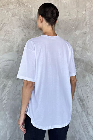 Baskılı Salaş Basic Tişört