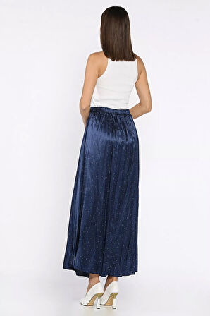 Bel Lastikli Taşlı Etek