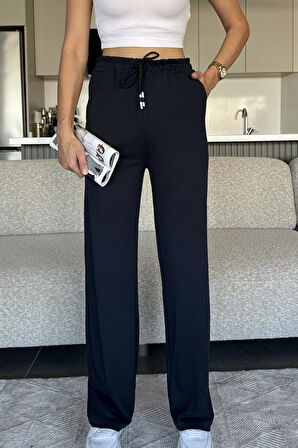 Bel Lastikli Bol Paça Eşofman Altı