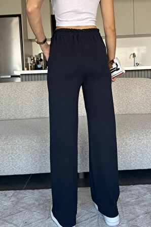 Bel Lastikli Bol Paça Eşofman Altı