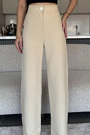 Kadın Bol Paça Kumaş Pantolon