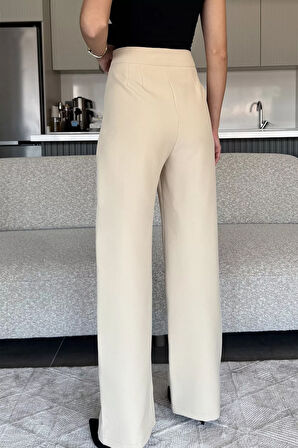 Kadın Bol Paça Kumaş Pantolon