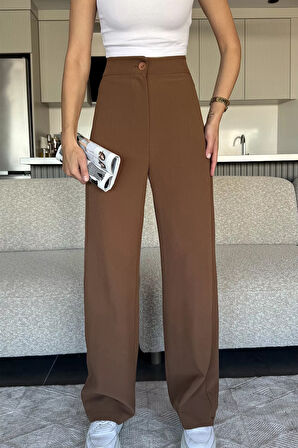 Kadın Bol Paça Kumaş Pantolon