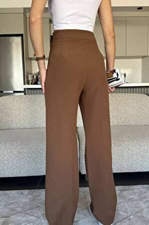 Kadın Bol Paça Kumaş Pantolon