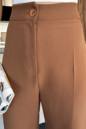 Kadın Bol Paça Kumaş Pantolon