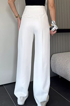 Kadın Bol Paça Kumaş Pantolon