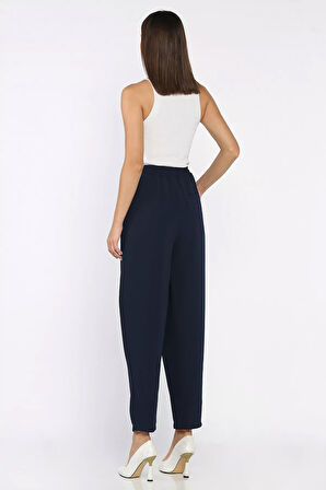 Bel Lastikli Rahat Kumaş Pantolon