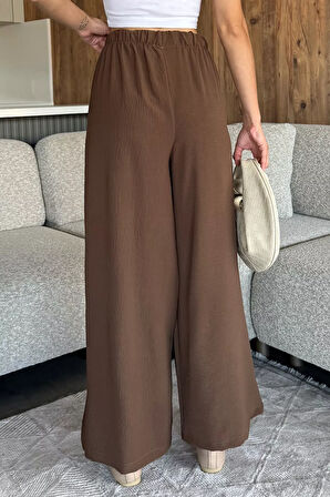 Kadın Bel Lastikli Bol Kesim Pantolon