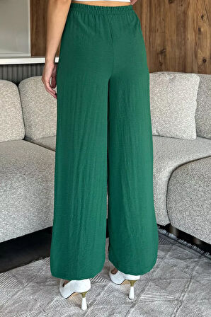 Kadın Bel Lastikli Bol Kesim Pantolon