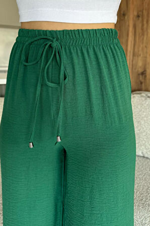 Kadın Bel Lastikli Bol Kesim Pantolon