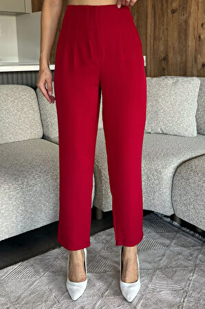 Bel Çimalı Kumaş Pantolon