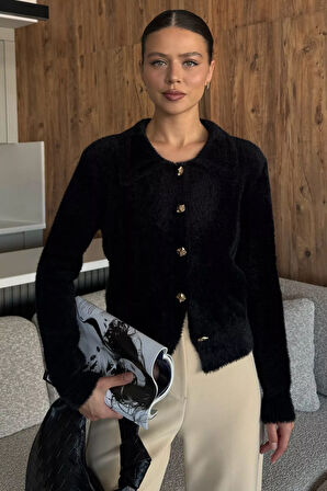 Kadın Yumoş İplik Triko Ceket (s-m-l Uyumludur)