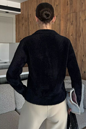 Kadın Yumoş İplik Triko Ceket (s-m-l Uyumludur)