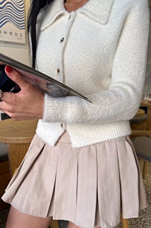 Kadın Yumoş İplik Triko Ceket (s-m-l Uyumludur)