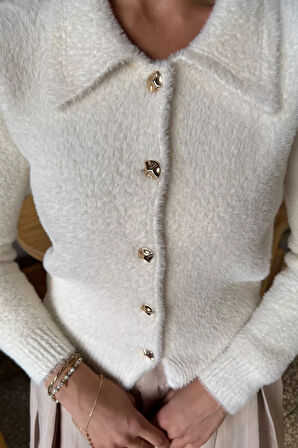 Kadın Yumoş İplik Triko Ceket (s-m-l Uyumludur)