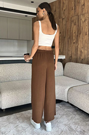 Kadın Bel Lastikli Bol Kesim Pantolon