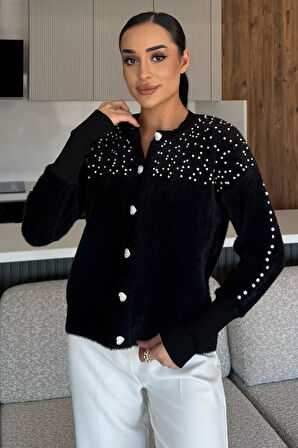 Omuz Taşlı Şardonlu Triko Ceket(s,m,l,xl Uyumludur)