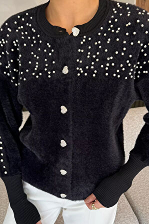 Omuz Taşlı Şardonlu Triko Ceket(s,m,l,xl Uyumludur)