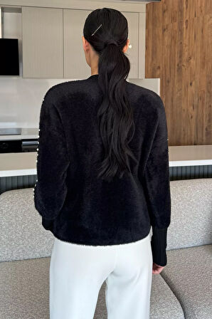 Omuz Taşlı Şardonlu Triko Ceket(s,m,l,xl Uyumludur)