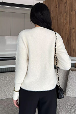 Omuz Taşlı Şardonlu Triko Ceket(s,m,l,xl Uyumludur)