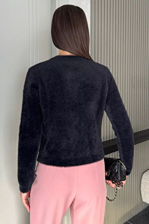 Ön Fiyonklu Sakallı Triko Ceket (s,m,l Uyumludur)